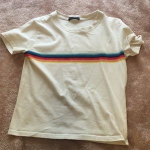 Brandy Melville rainbow tee shirt